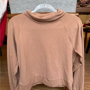 Kyodan Women's Cowl Neck Sweater in Tan